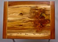 4A - Black Walnut Book Match end table