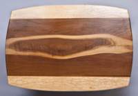 8A - Black Walnut with Birds eye maple coffee table with shelf