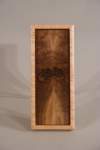 14 - Wall Hanging Walnut - Book match Walnut framed with Birds eye maple - 7 Ã‚Â½” wide X 18 Ã‚Â¼” high
